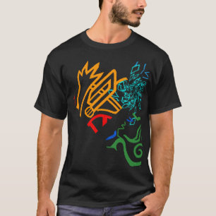 T-shirt extraordinaire d'orange du feu de Blazin