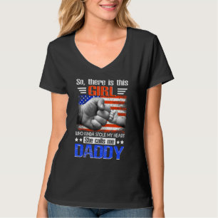 T-shirt Extraordinaire Mignonne Fille Qui M'A Volé Le Coeu