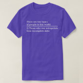 T-shirt Extrapolate incomplete data funny Science gift for (Design devant)
