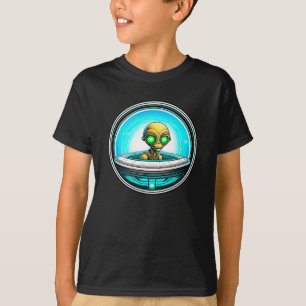 T-shirt Extraterrestre Alien Volant un OVNI