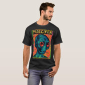 T-shirt extraterrestre spatial éternel vert (Devant entier)