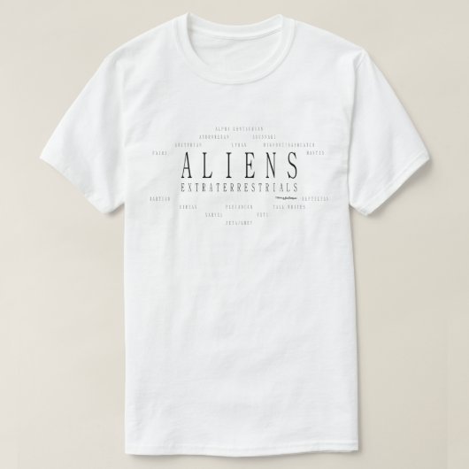 T-shirt Extraterrestres Aliens (Design devant)