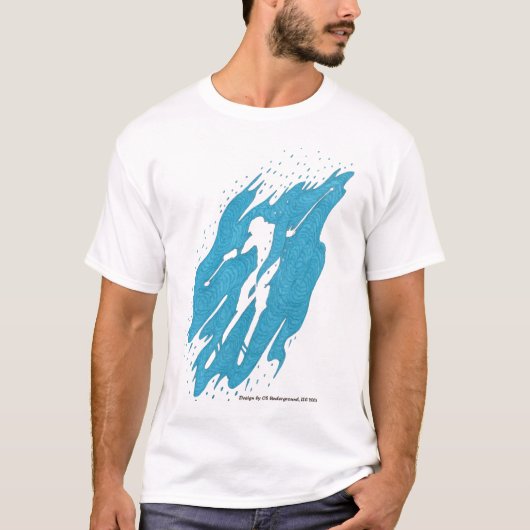 T-shirt extrême de ski (Devant)