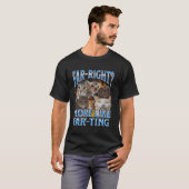 T-shirt Extrême droite plus comme un mème de chat drôle qu (Devant entier)