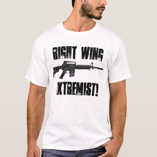 T-shirt Extrémiste de droite ! (Devant)
