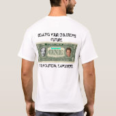 T-shirt Extrémité du dollar de Bernanke le Fed (Dos)