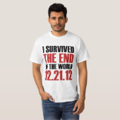 T-shirt Extrémité du survivant du monde (Devant entier)