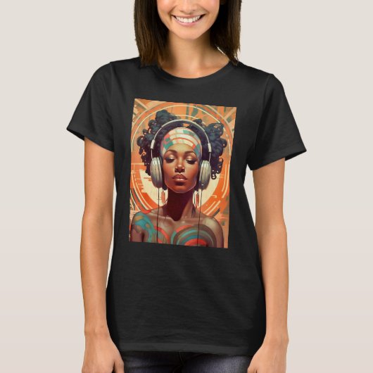 T-shirt Exuberant Excessivism of a Beautiful Black Woman (Devant)