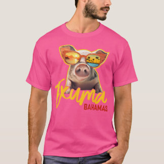 T-shirt Exuma Bahamas Baignade Cochon Caraïbes Beach Voyag