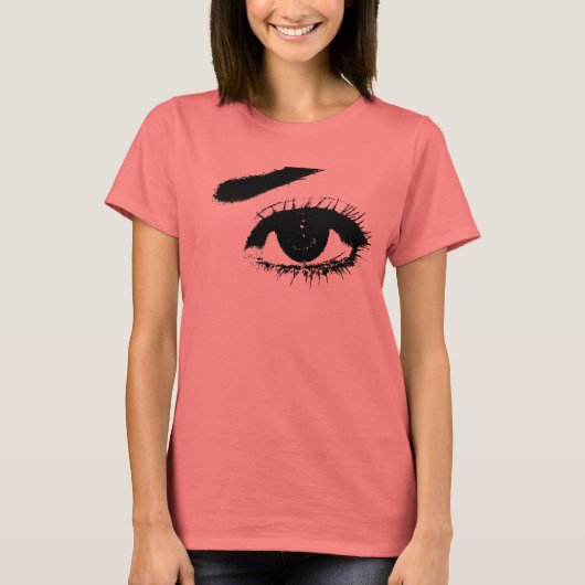 T-shirt Eye (black & white) (Devant)