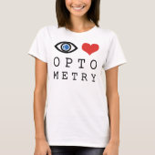 T-shirt Eye Love Optométrie (Devant)