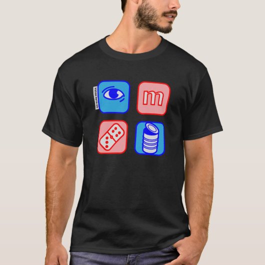 T-shirt eye m domino peut (Devant)