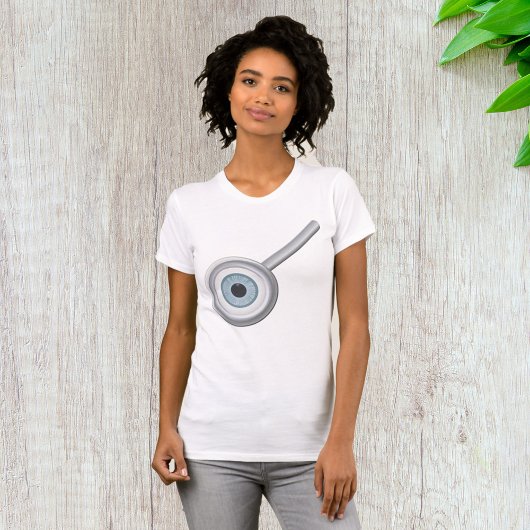T-shirt Eyeball Magnification Verre amusant Inspection des
