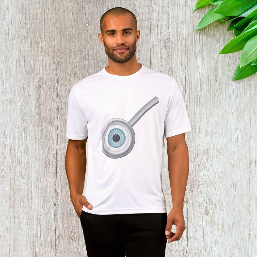 T-shirt Eyeball Magnification Verre amusant Inspection des