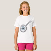 T-shirt Eyeball Magnification Verre amusant Inspection des (Devant entier)