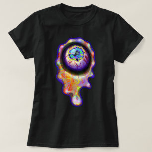 T-shirt Eyeball Pleurant arc-en-ciel Larmes Graffiti Peint
