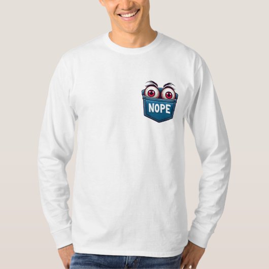 T-shirt Eyeballs on pocket (Devant)