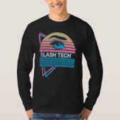 T-shirt Eyelash Lash Artist Eyelashes Retro Lash Tech (Devant)