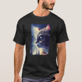 T-shirt Eyepatch Chat Kitty Animal animal de compagnie Cyb (Devant)