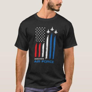 T-shirt F15 Aigle Fighter Jet Usa Drapeau Avion F 15 4e O