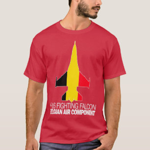 T-shirt F16 Falcon de combat Composant aérien belgeTShirt 