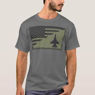 T-shirt F16 Viper US Drapeau tamisé