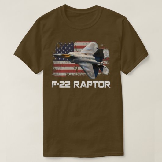 T-shirt F22 Raptor Cool Fighter Jet F22 Raptor Jet Long S (Design devant)
