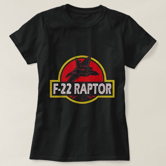 T-shirt F22 Raptor Fighter Jet Avion 4 juillet (Design devant)