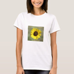 T-shirt F47 Fleur sauvage jaune Tournesol annuel commun