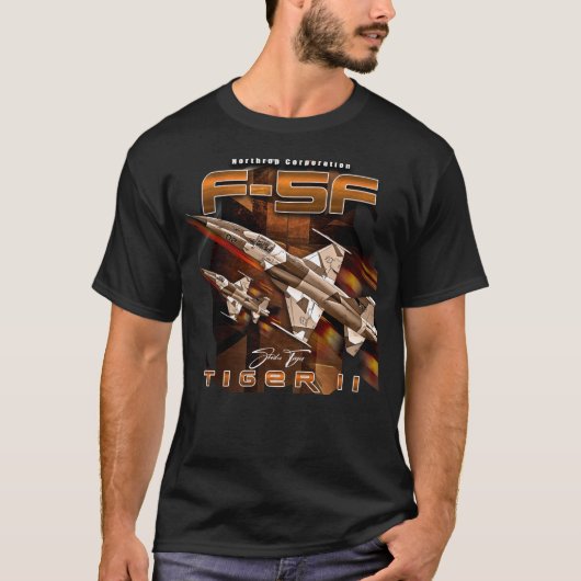 T-shirt F5 Northrop Tiger II Supersonic Light Fighter Airc (Devant)