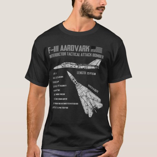 T-shirt F-111 Aardvark (Devant)