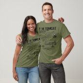 T-shirt F-14 Tomcat Fighter Jet Spécifications F14 Tomcat (Unisexe)