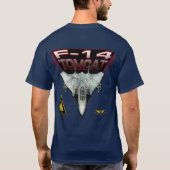 T-shirt F-14 Tomcat - obscurité colorée (Dos)