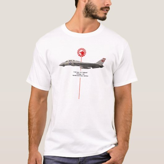 T-shirt F-14A Tomcat VF-1 "Wolfpack" Mi-8 killer (Devant)