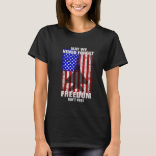 T-shirt F-15 Never Forget Freedom Isn't Free USA Memo
