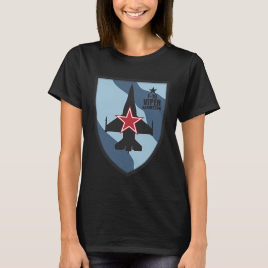 T-shirt F 16 Aggressor (Devant)