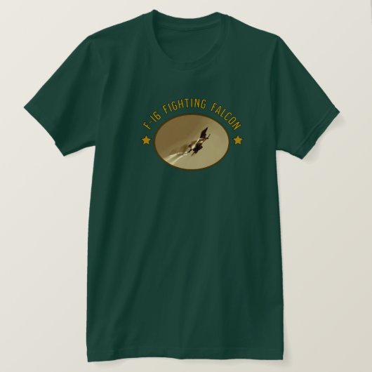 T-shirt F-16 Avion de chasse militaire Falcon T-S (Design devant)