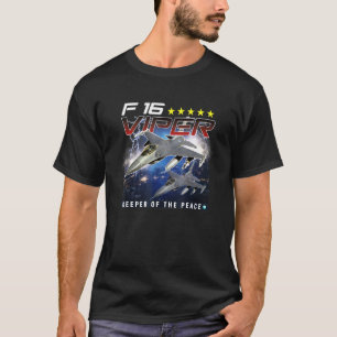 T-shirt F 16 Avion pilote à réaction