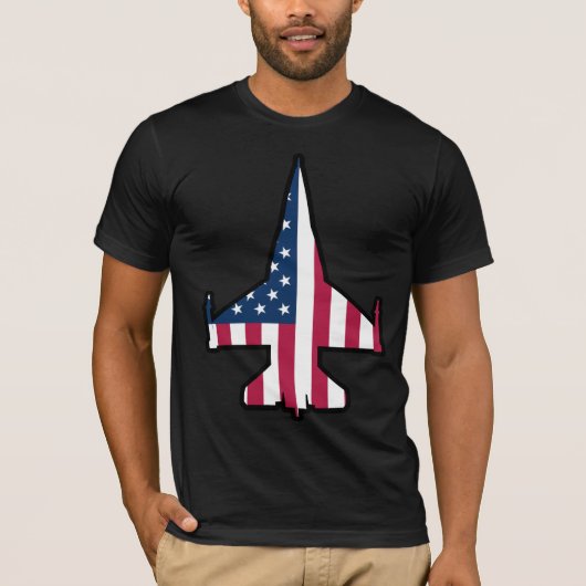 T-SHIRT F-16 USA (Devant)