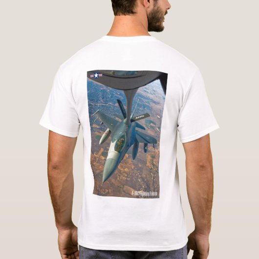 T-SHIRT F-16C FALCON DE COMBAT (Dos)