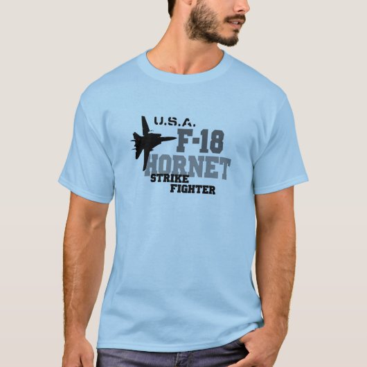 T-shirt F-18 Hornet - Strike Fighter (Devant)
