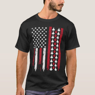 T-shirt F 22 Avion de chasse Raptor Avion Distress Ame