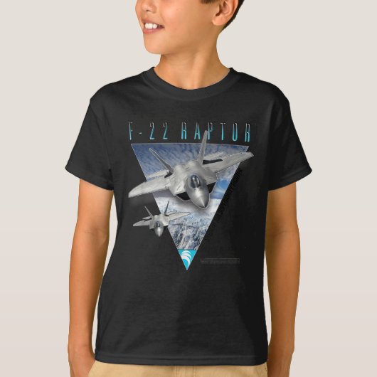 T-shirt F-22 Raptor Stealth Air Superiority Fighter (Devant)