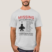 T-shirt F-35 Jet manquant (Devant)