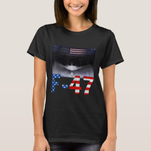 T-shirt F-47 Superpuissance américaine Dominance, avion F4