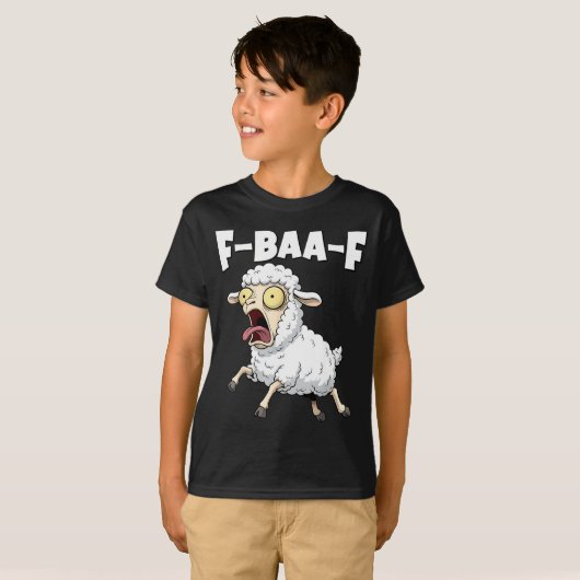 T-shirt F-baa-f Meme – Funny Screaming Meme Graphic  (Devant entier)