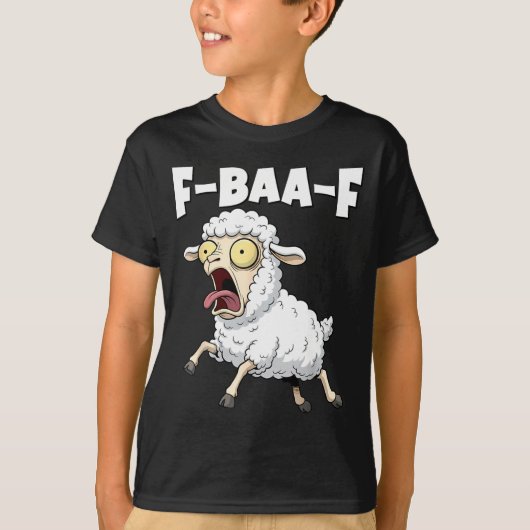 T-shirt F-baa-f Meme – Funny Screaming Meme Graphic (Devant)