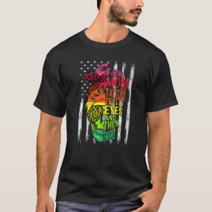T-shirt F Bombe Maman Tatouages Jolies Yeux Épais Nous Épa