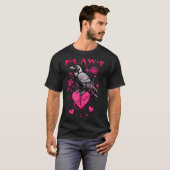 T-shirt F-caw-f Black Crow Black Bird Roses Heart Funny Va (Devant entier)