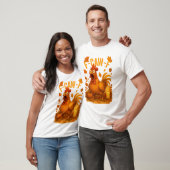 T-shirt F-Caw-F Chicken Thanksgiving (Unisexe)